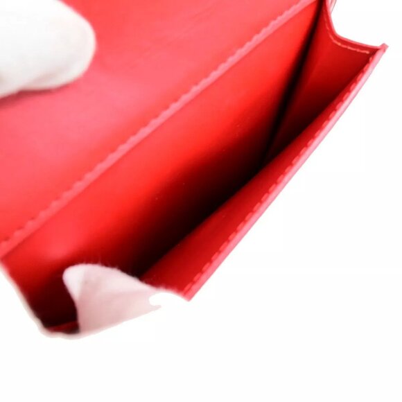 LOUIS VUITTON LV Motto Shoulder Bag Monogram Vernis Leather Red - Picture 2 of 16